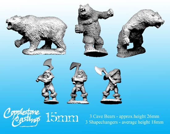 15mm Shapechangers and Cave Bears
