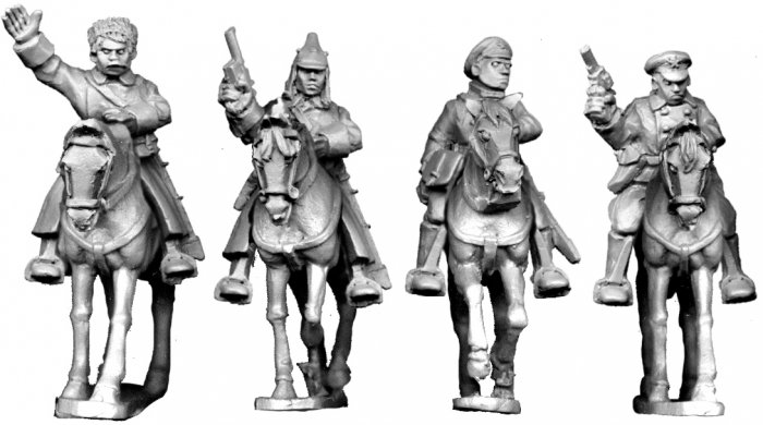 Mounted Bolshevik Officers